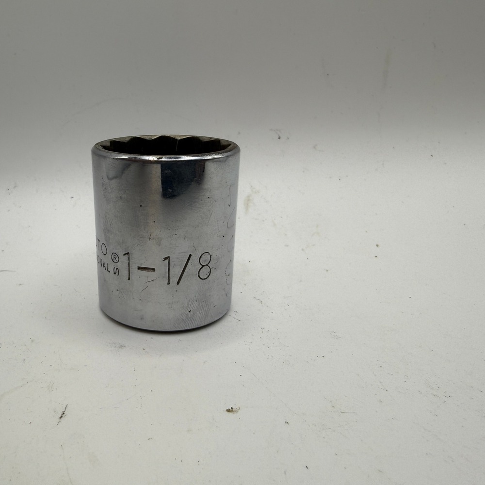Proto 5436 Socket 1-1/8" 1/2" Drive 12-Point USA Professional Tool - Picture 2 of 4